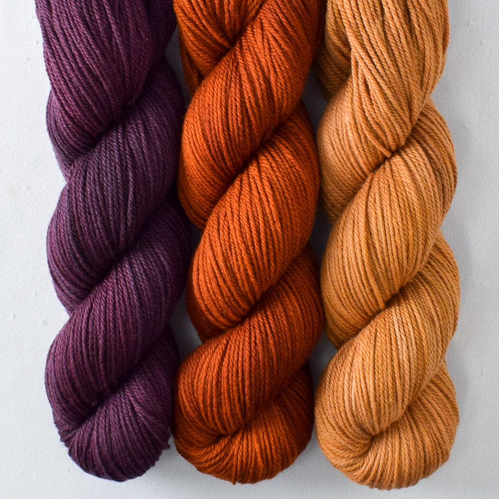 Trio yarn cakes