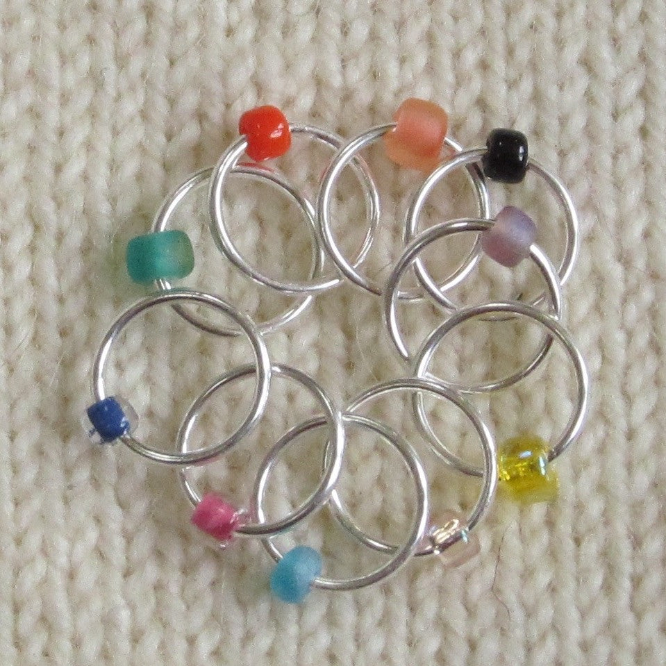 Babs' Favorite Stitch Markers - Colored Rings - Assorted - Large – Miss Babs