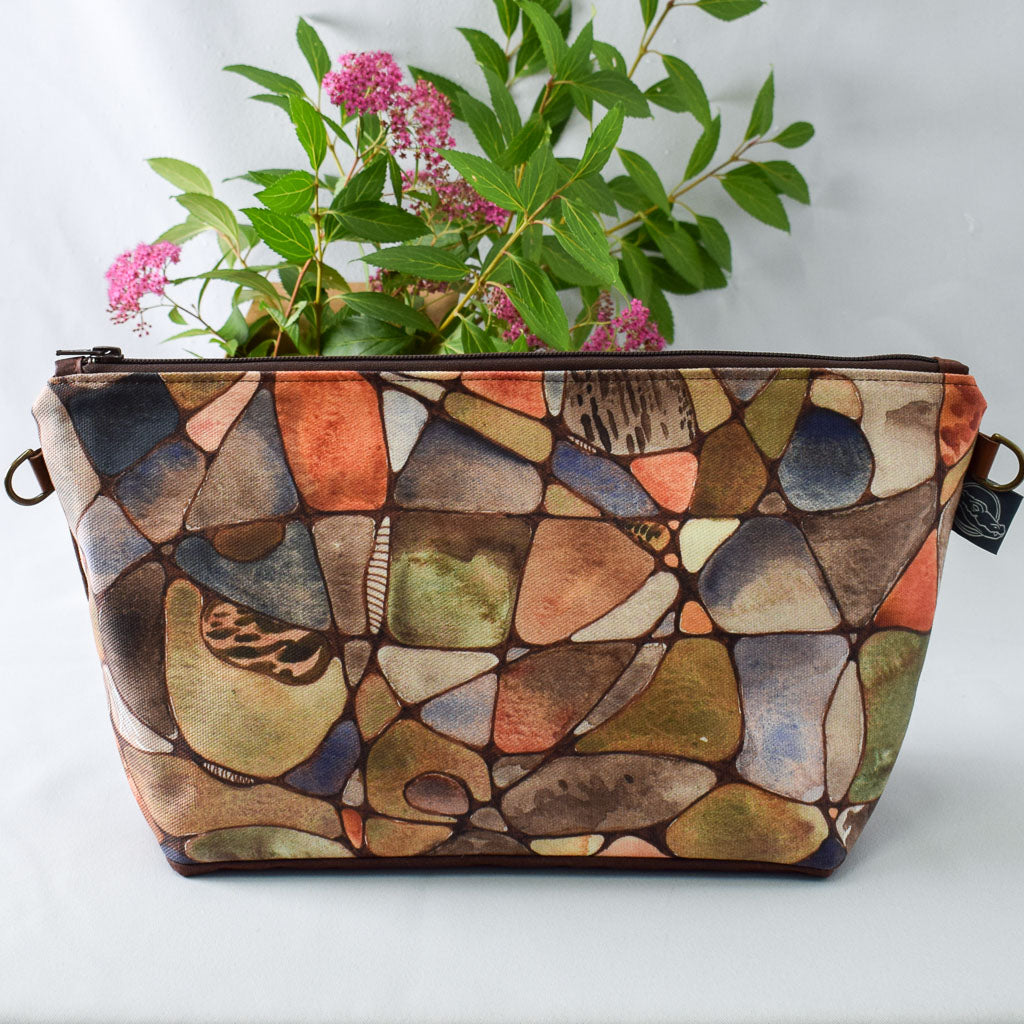 Russet with River Rocks Bag No. 5 - The Large Zip Project Bag