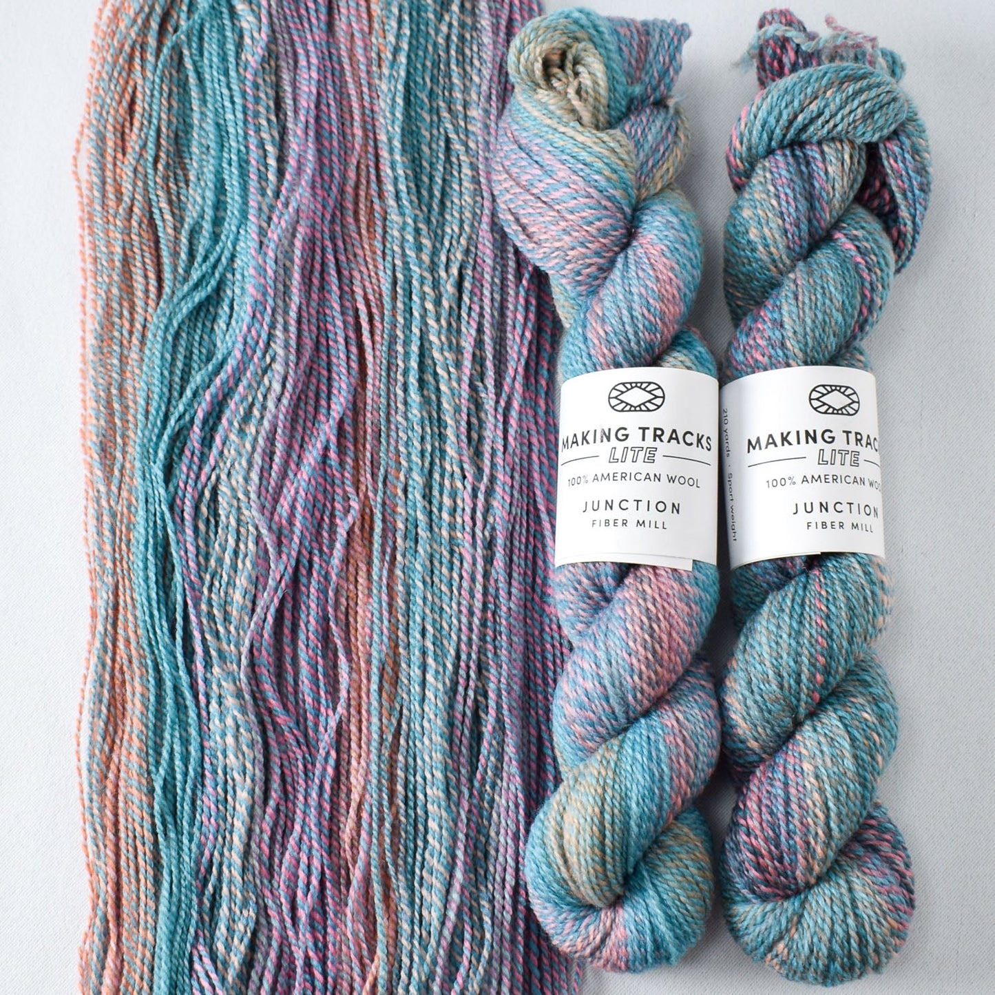 Alpenglow B - Miss Babs Junction Fiber Mill Making Tracks Lite yarn