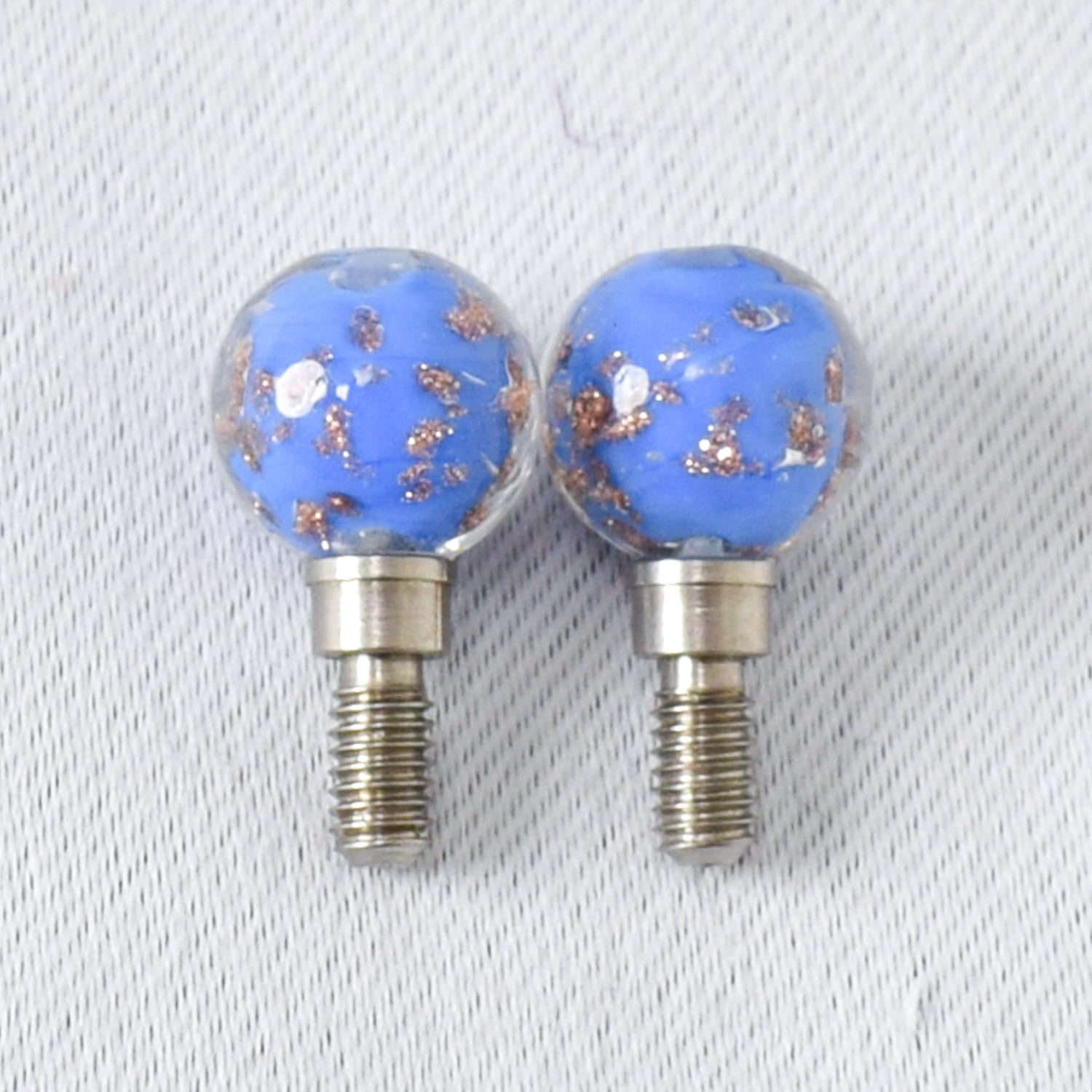 Bead Cable Stoppers Dark Blue - Large - Miss Babs Notions