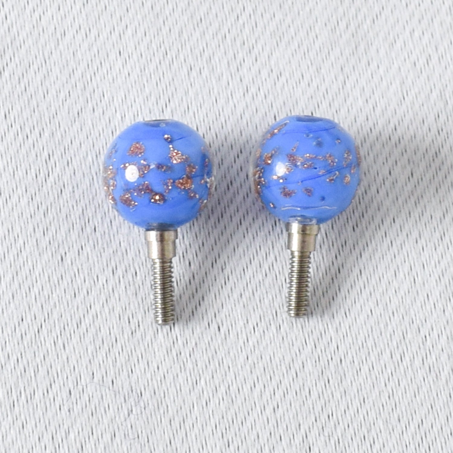 Bead Cable Stoppers Dark Blue - Small - Miss Babs Notions