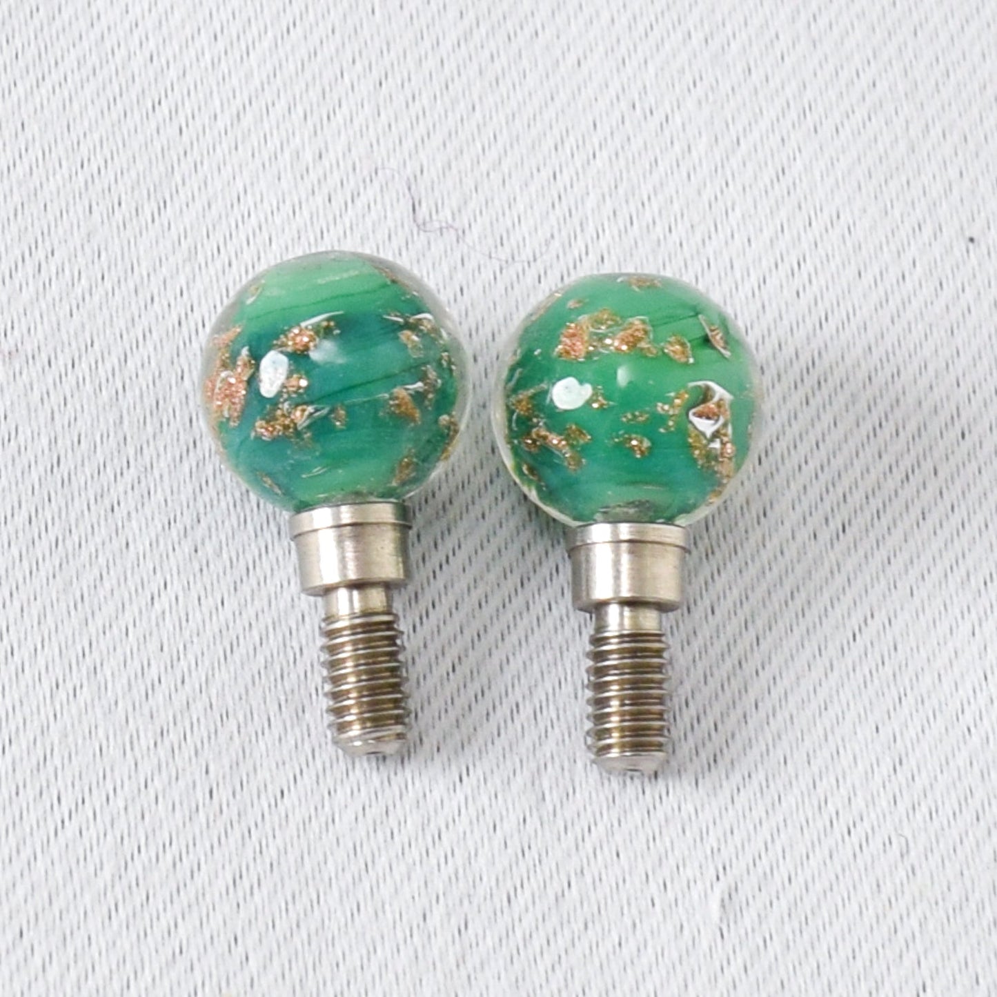 Bead Cable Stoppers Dark Green - Large - Miss Babs Notions