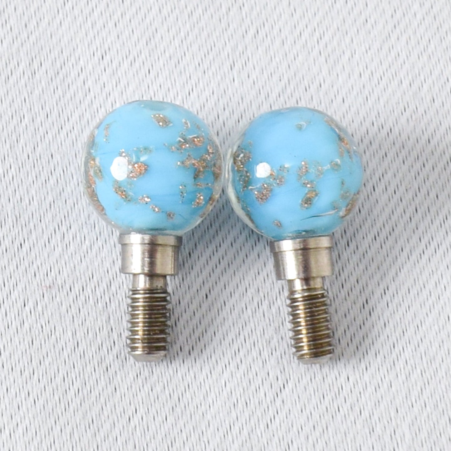 Bead Cable Stoppers Light Blue - Large - Miss Babs Notions