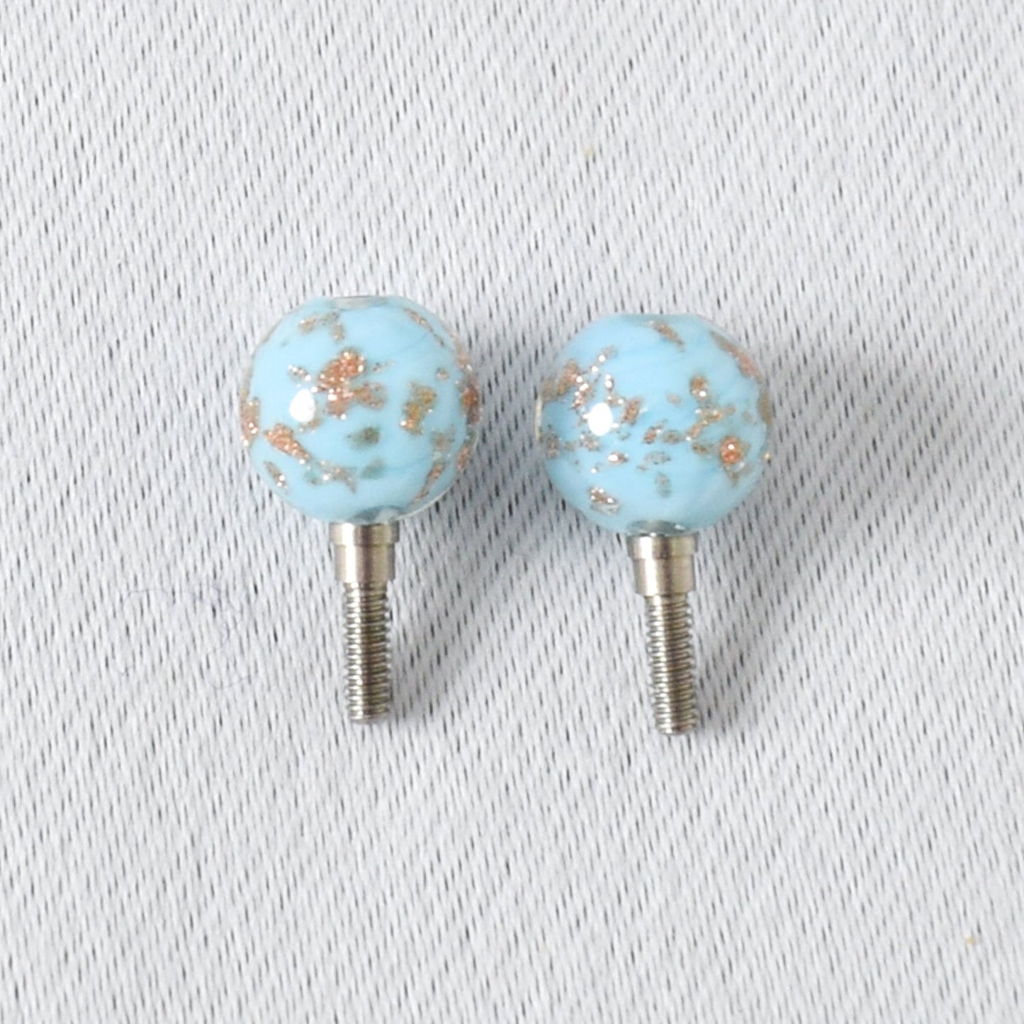 Bead Cable Stoppers Light Blue - Small - Miss Babs Notions