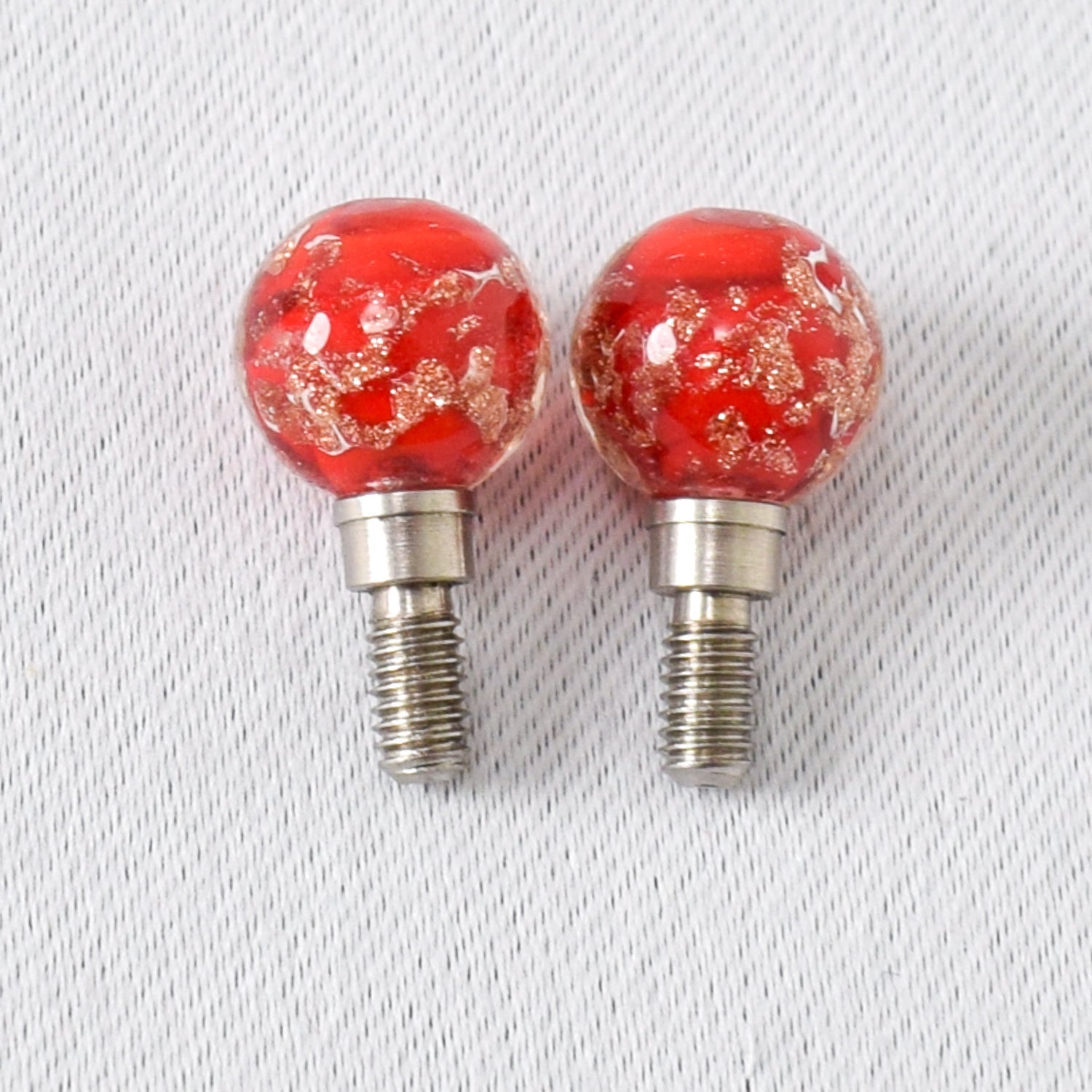 Bead Cable Stoppers Orange - Large - Miss Babs Notions