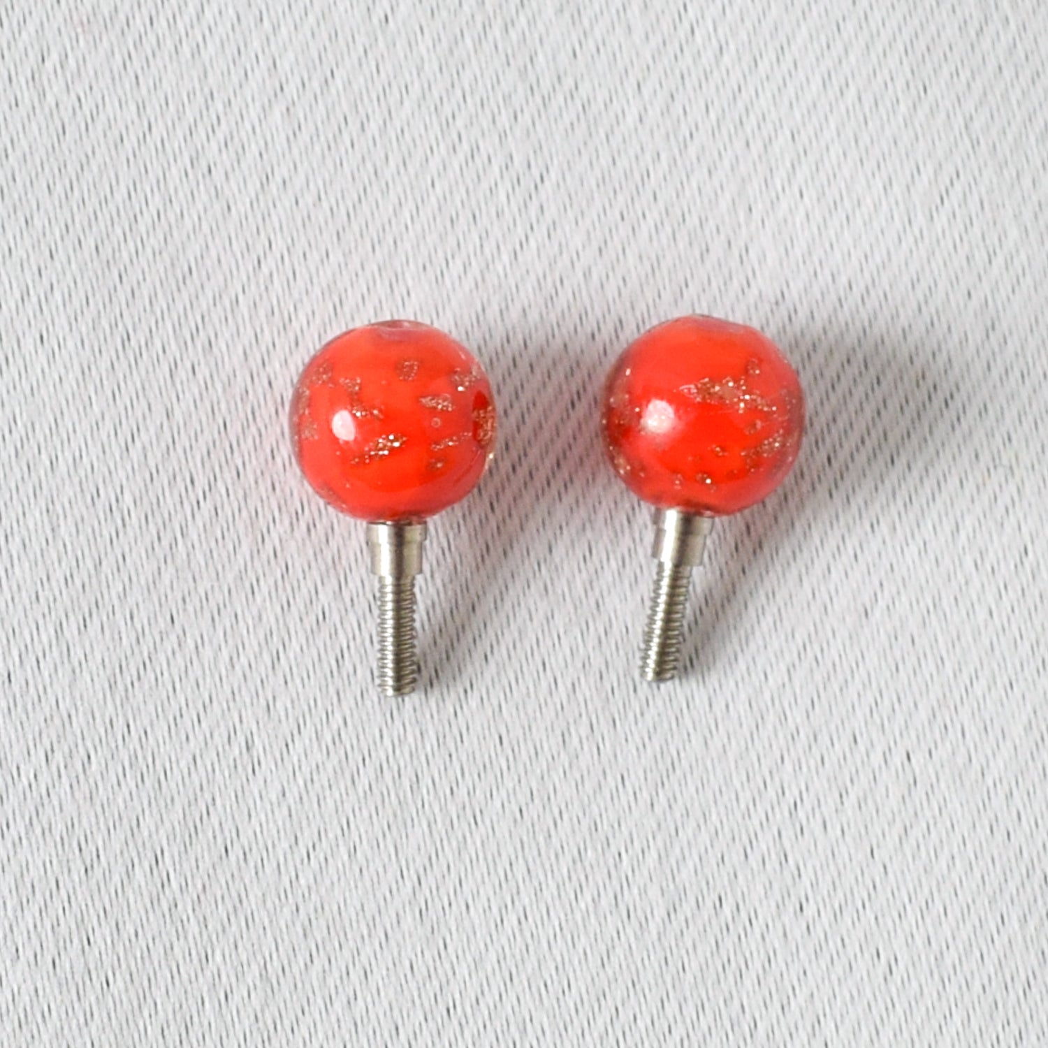 Bead Cable Stoppers Orange - Small - Miss Babs Notions