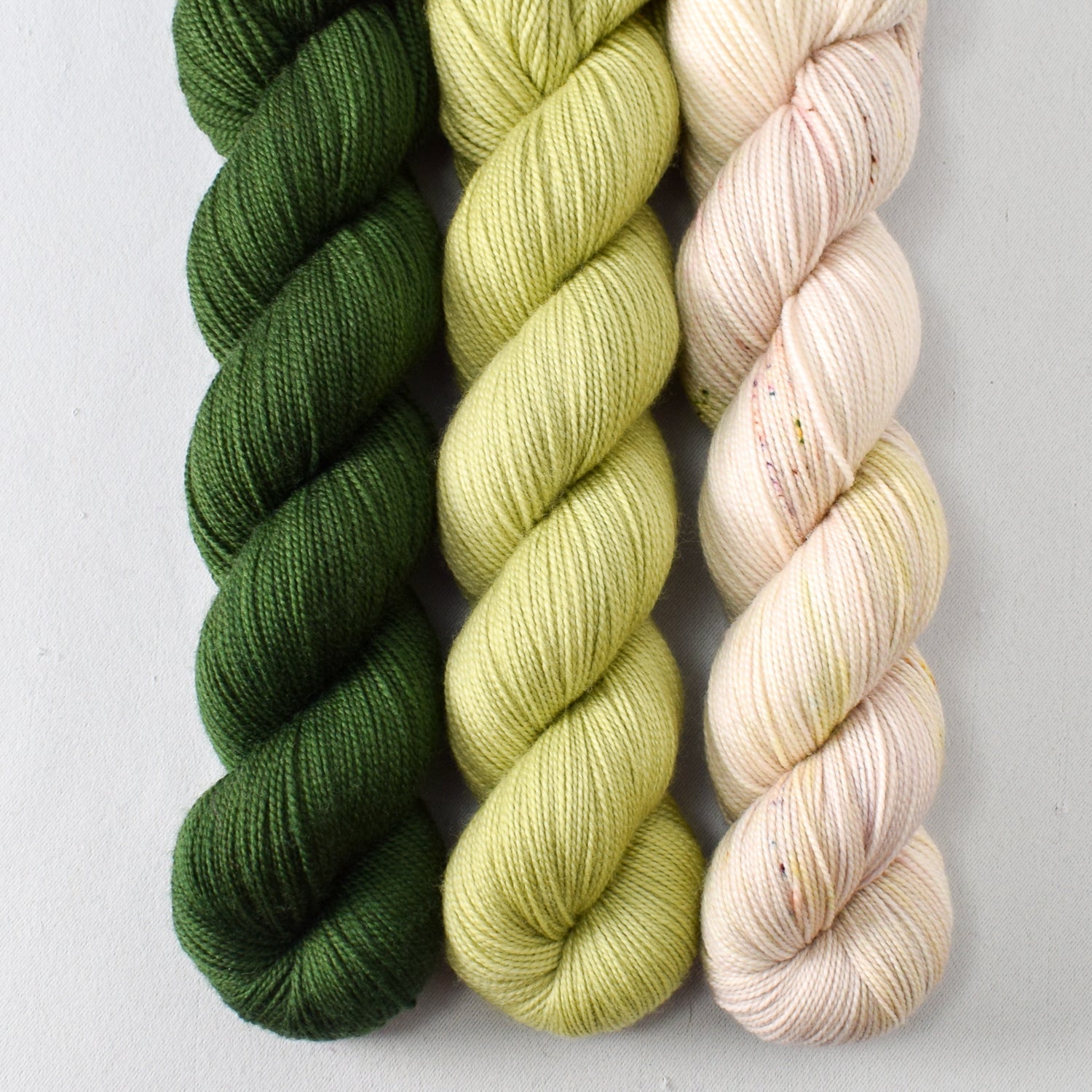 Beanstalk, Frog Belly, and Sparkling Sand - Miss Babs Yummy 2-Ply Trio