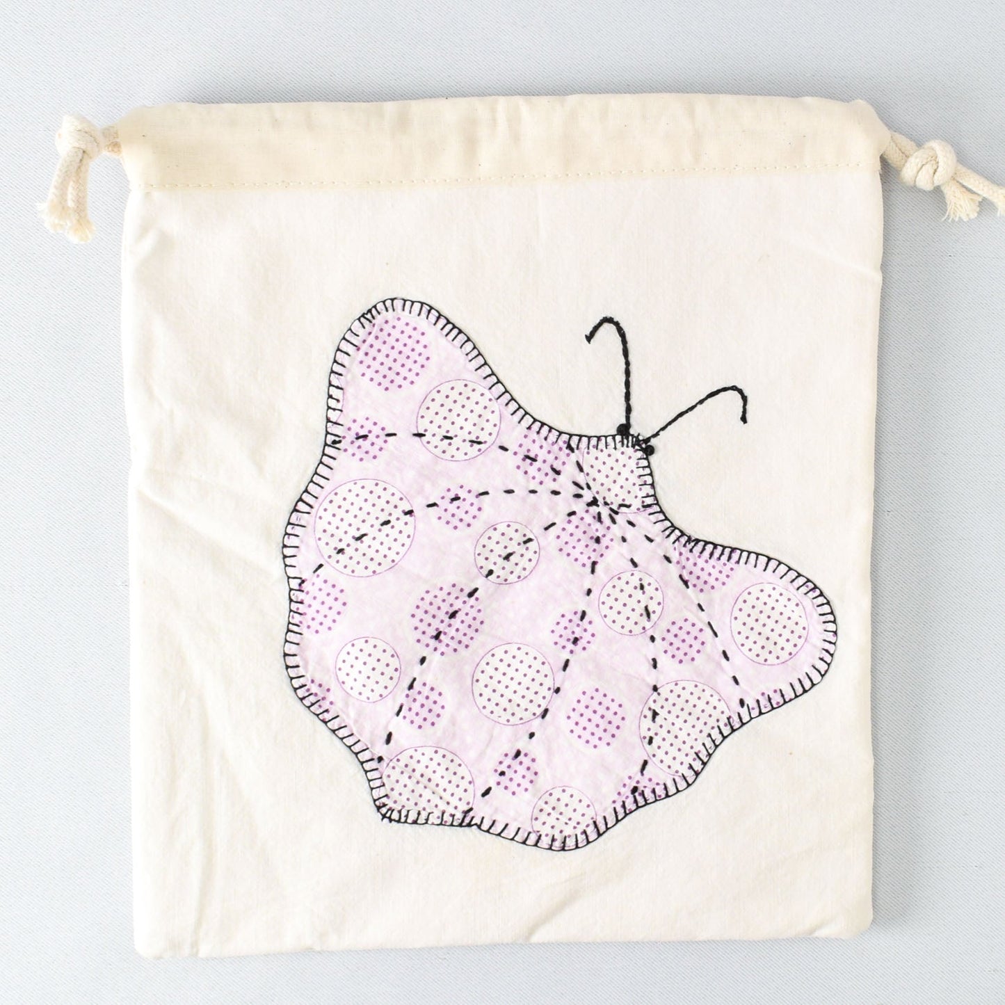 Butterfly Drawstring Pouch with Mountain Meadow yarn - BB030