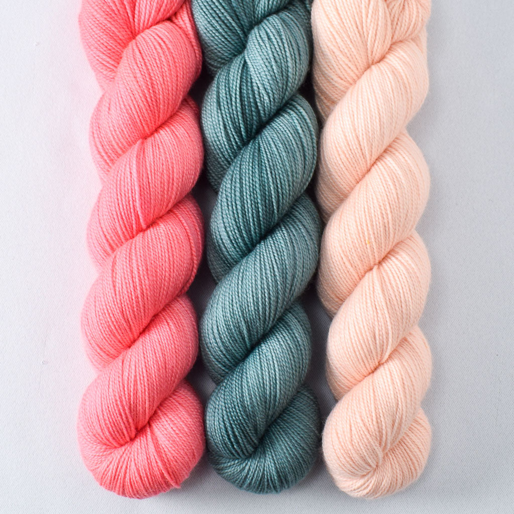 Dahlia, Heron, and Sea Dragon - Miss Babs Yummy 2-Ply Trio