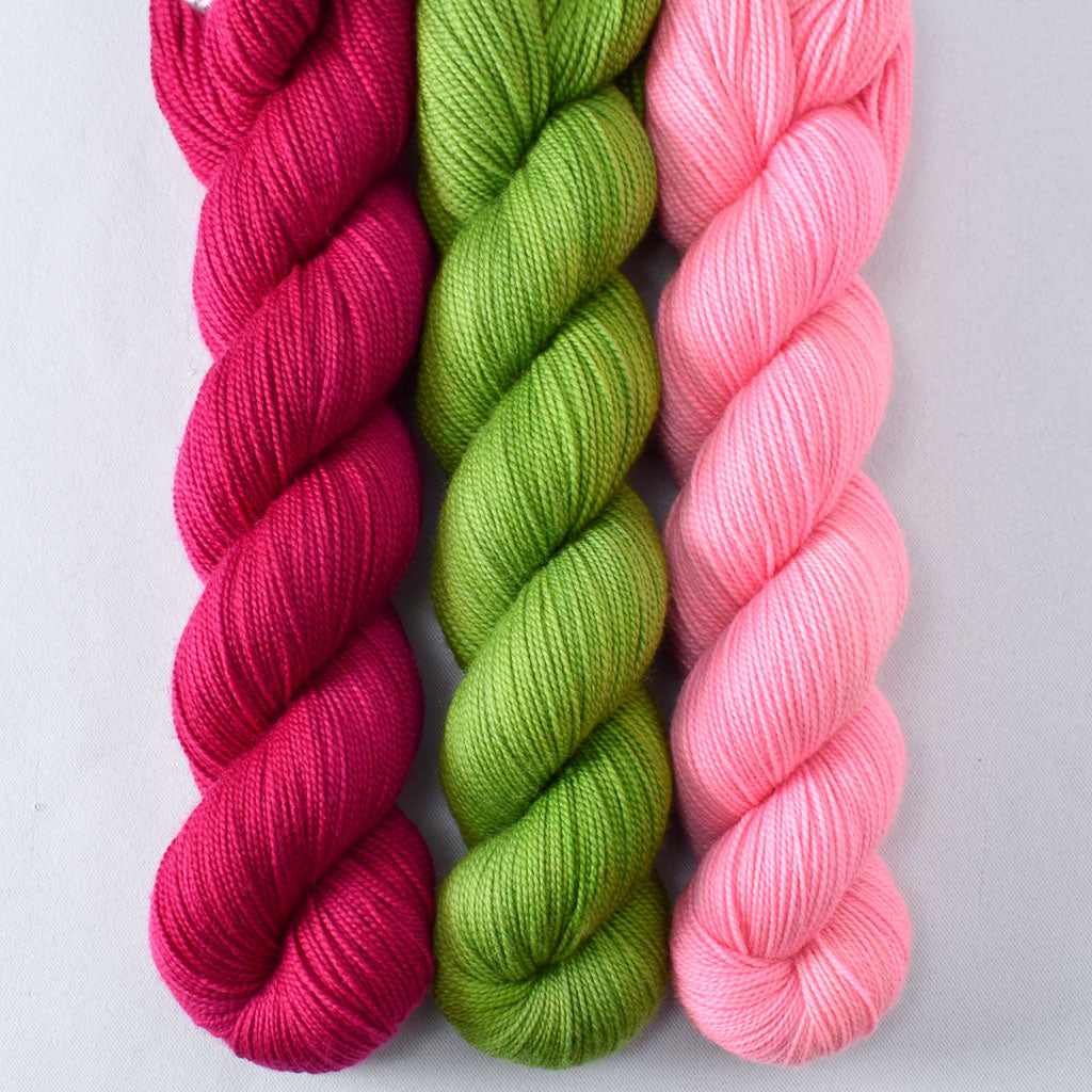 Dark Cassiopeia, Yo Mama, and Cat's Meow - Miss Babs Yummy 2-Ply Trio