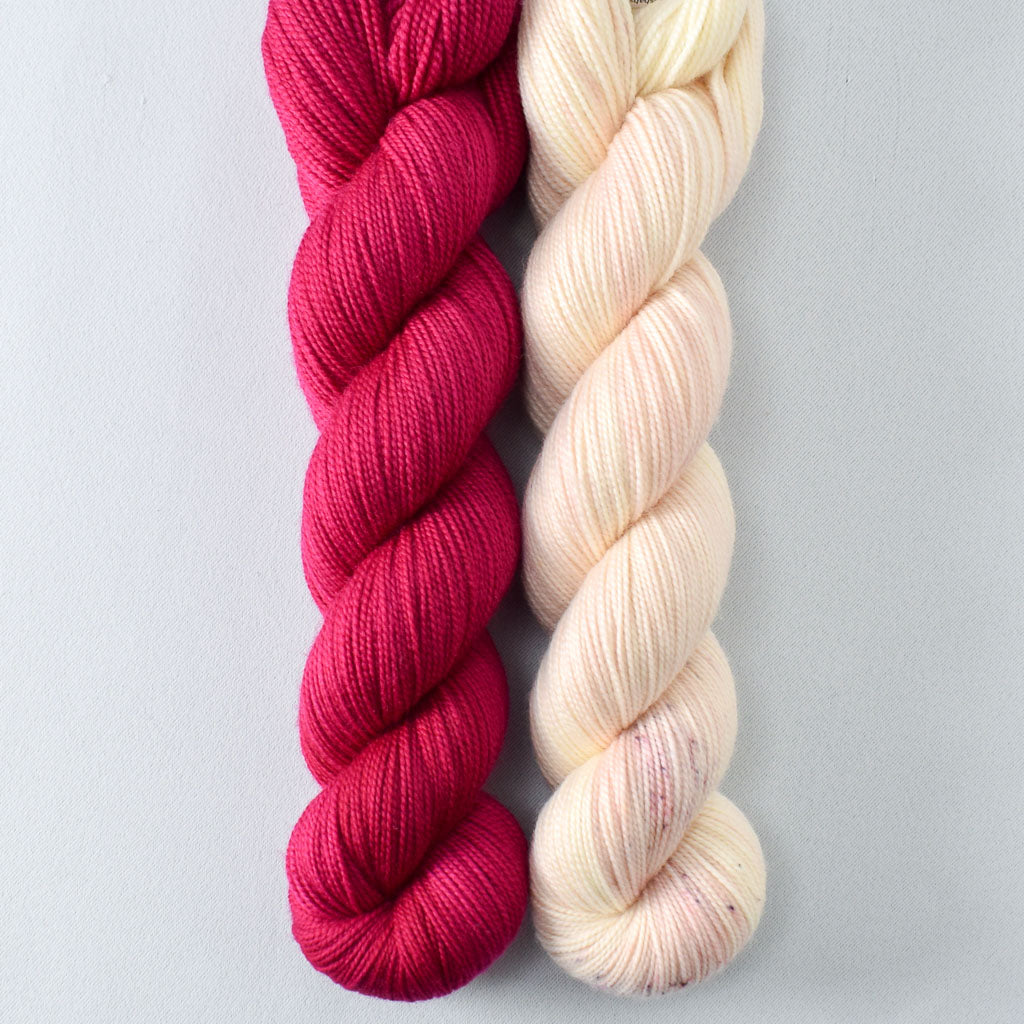 Dark Cassiopeia and Sweetheart - Miss Babs 2-Ply Duo