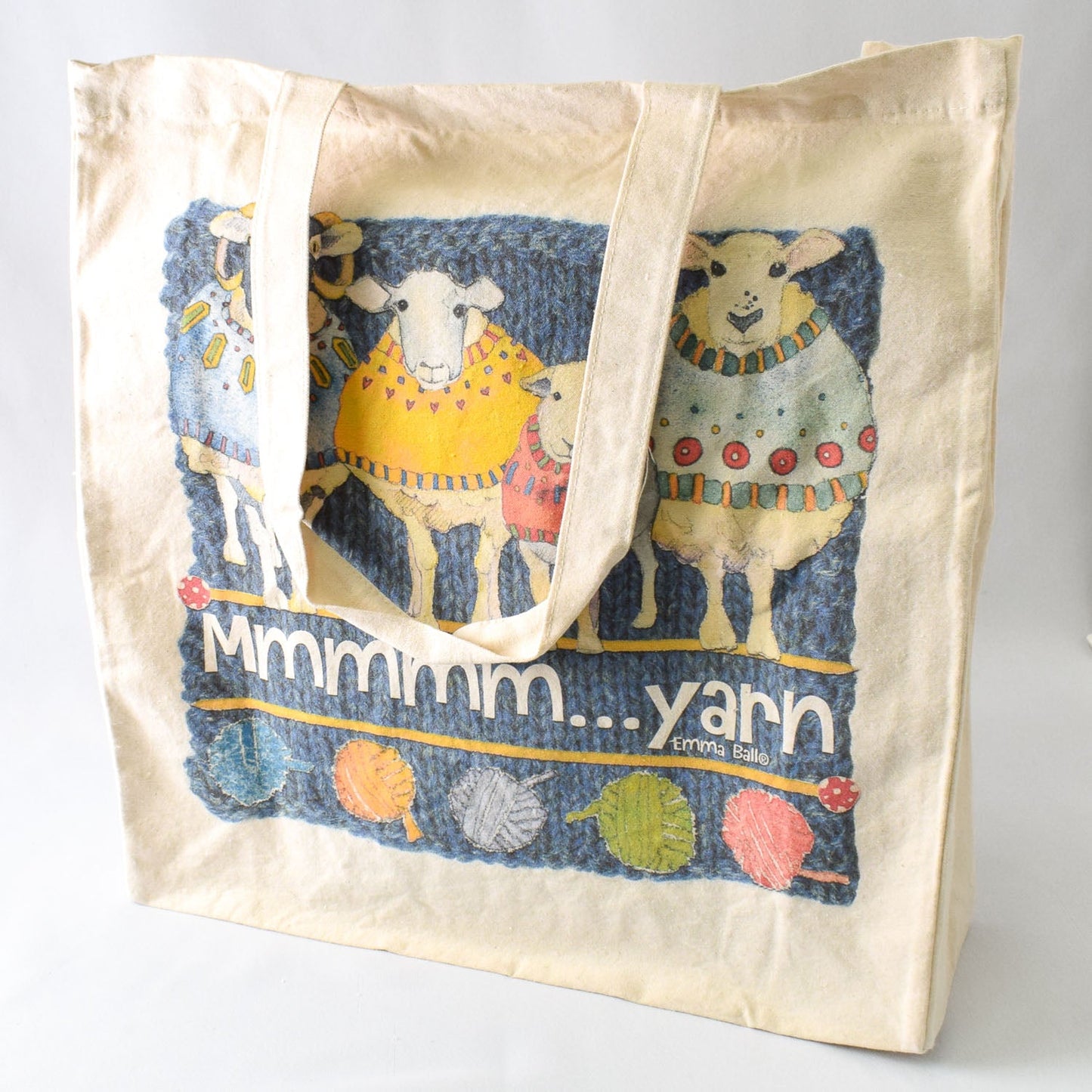 Emma Ball Mmmm Yarn Cotton Canvas Bag - Miss Babs Notions