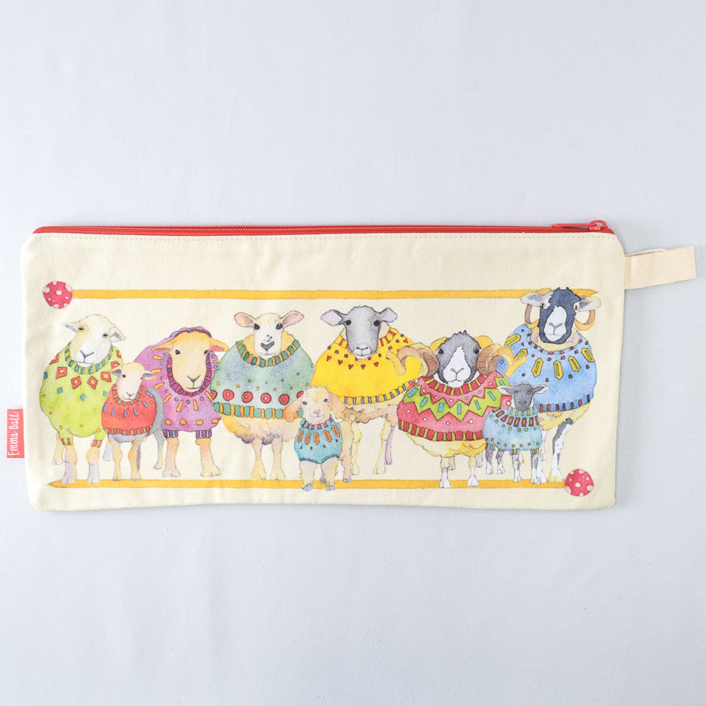 Emma Ball Sheep in Sweaters Long Project Bag - Miss Babs Notions