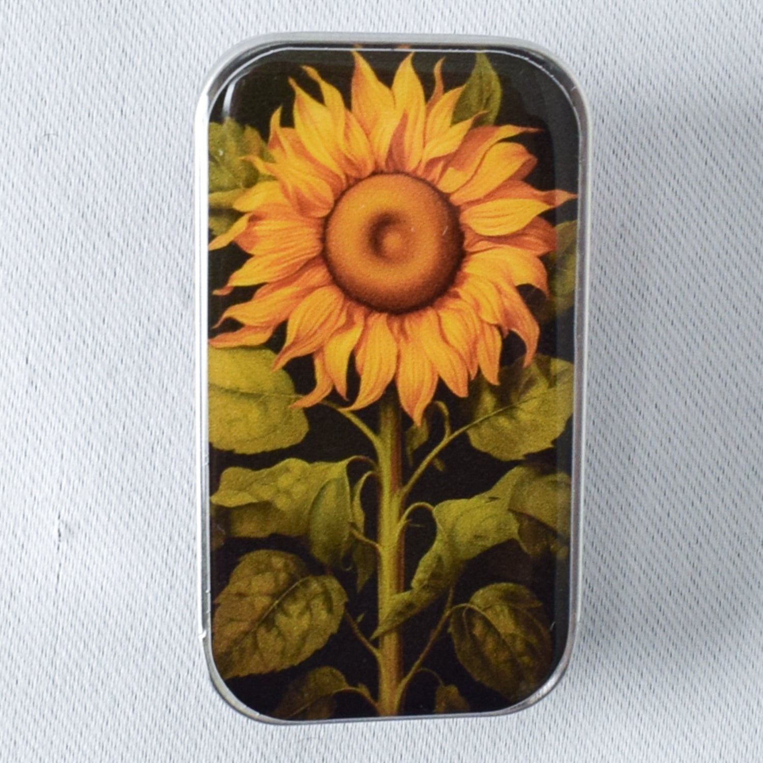 Firefly Notes Beautiful Sunflower Notions Tin - Small - Miss Babs Notions