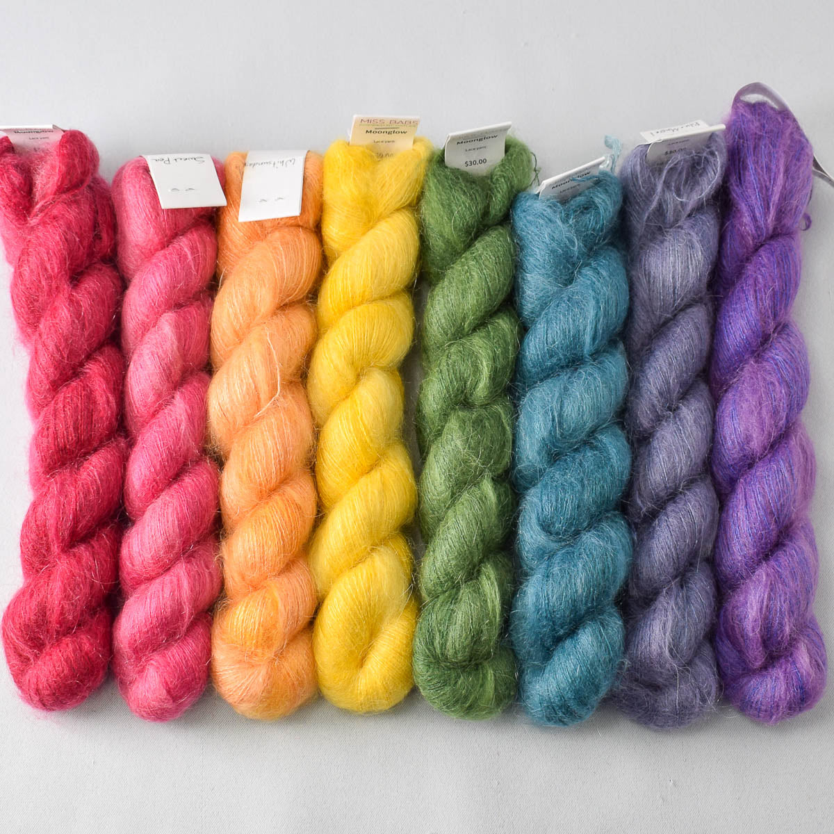 Fuzzy Rainbow - Miss Babs Awesomer Gossamer Shawl Set