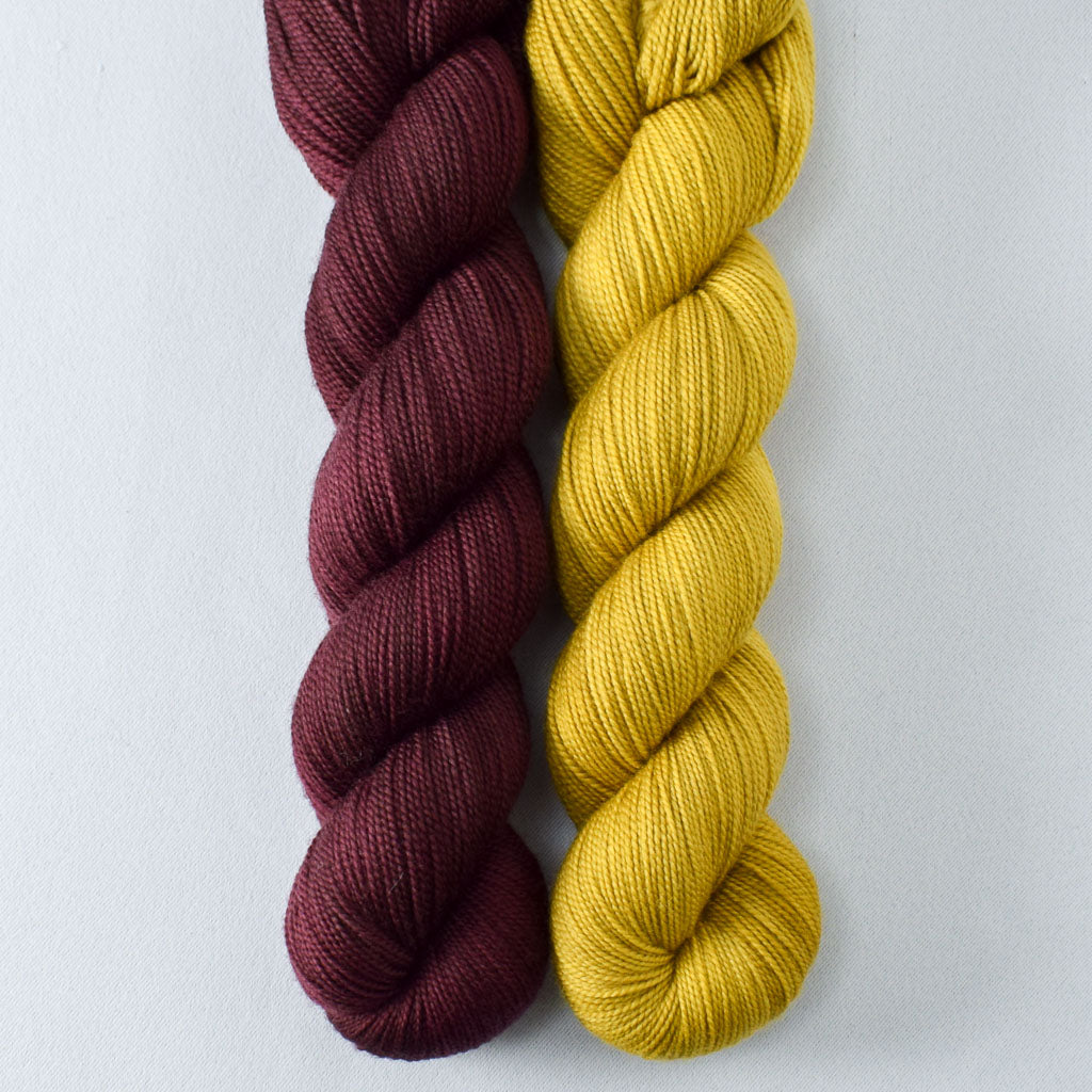 Isfahan and Raisinette - Miss Babs 2-Ply Duo