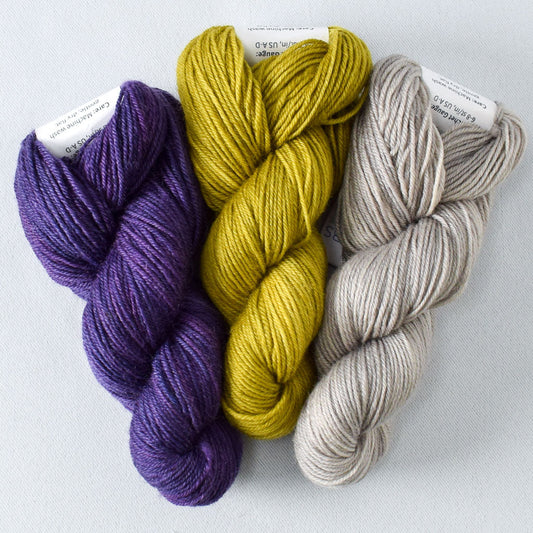 Lilacs, Makrut Lime, and Oyster - Miss Babs Katahdin Toe Trio