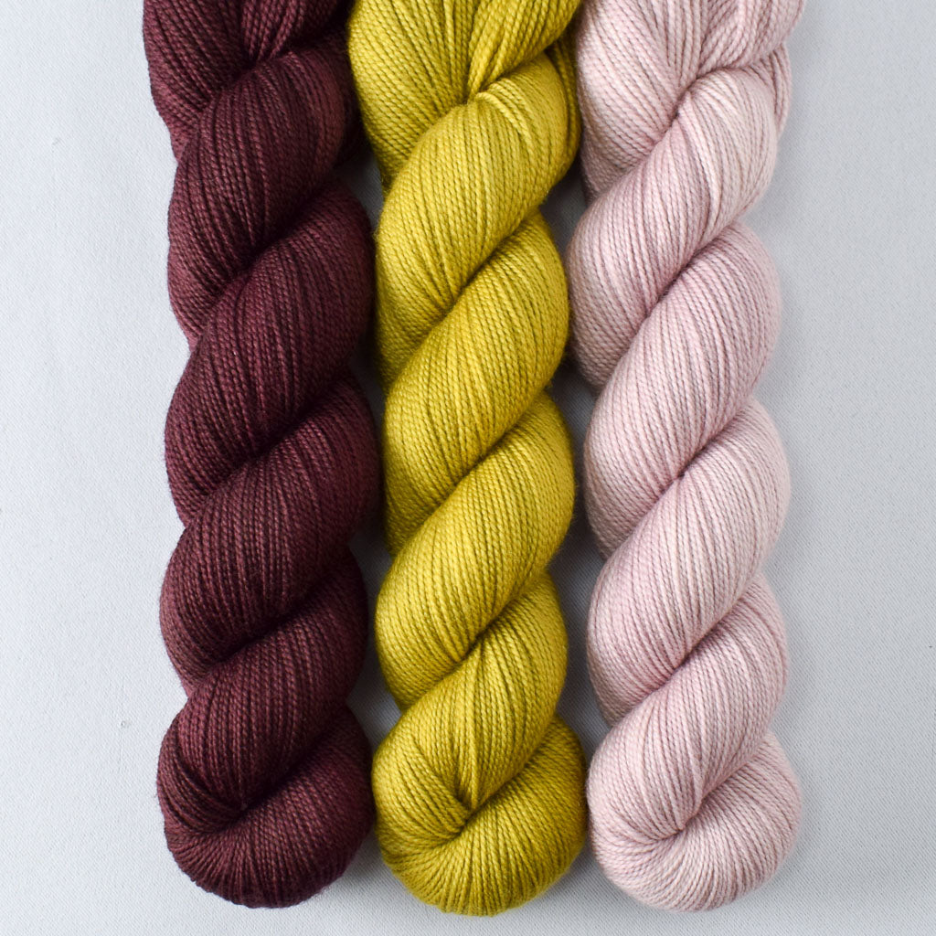 Mahogany, Makrut Lime, and Softly - Miss Babs Yummy 2-Ply Trio