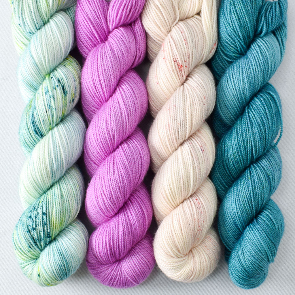 Mojito, Ergosphere, Blusher, and Wide River - Miss Babs Yummy 2-Ply Quartet