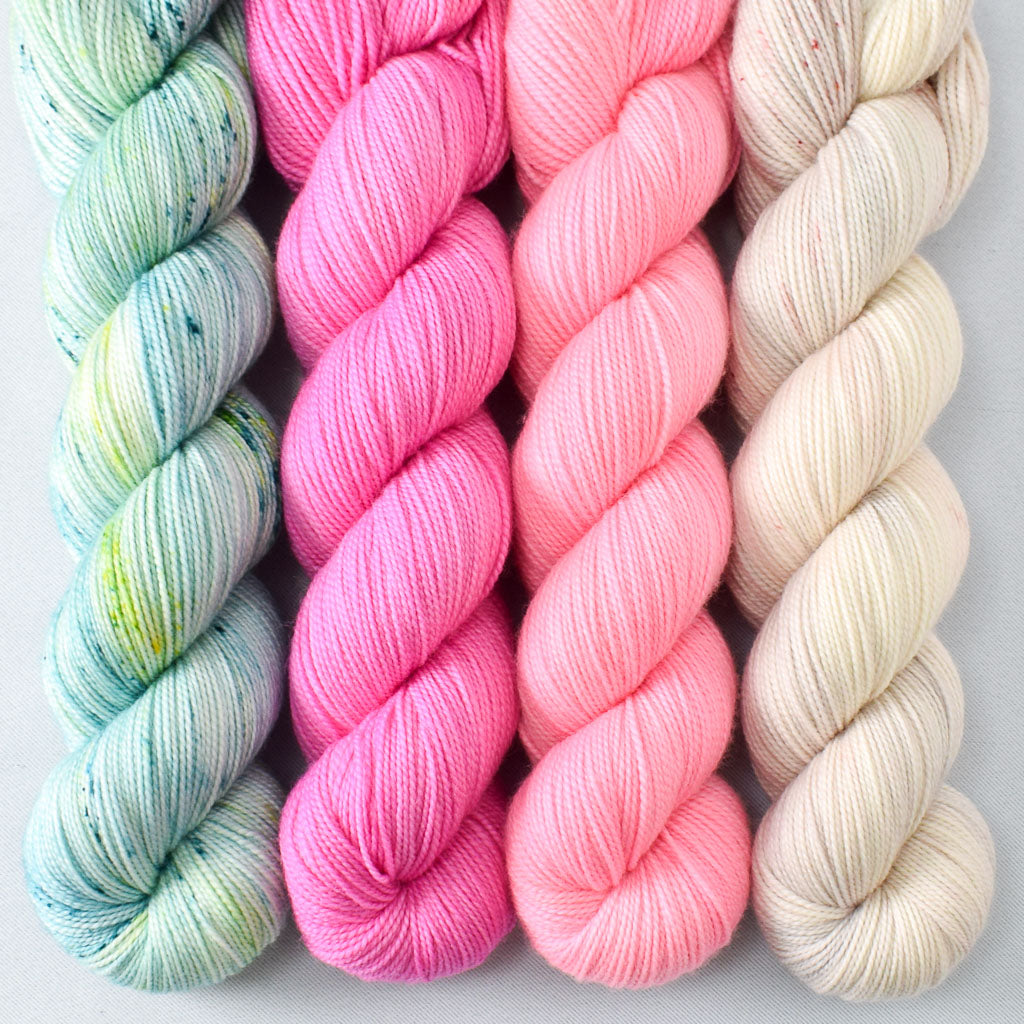 Mojito, Ruchbah, Cat's Meow, and Blusher - Miss Babs Yummy 2-Ply Quartet