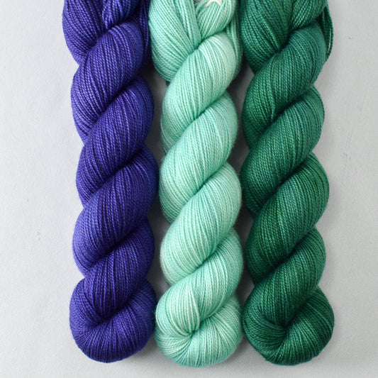 Opaline Violet, Mint Condition, and Oz - Miss Babs Yummy 2-Ply Trio