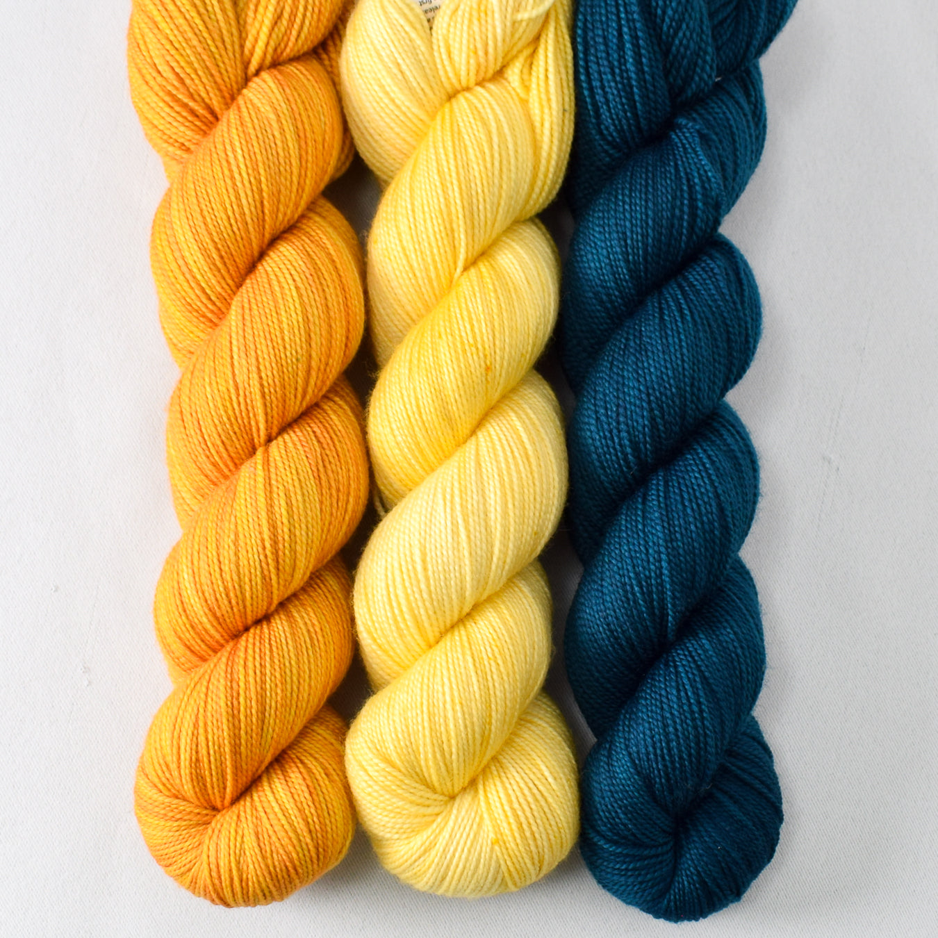 Turmeric, Spirited, and River Severn - Miss Babs Yummy 2-Ply Trio