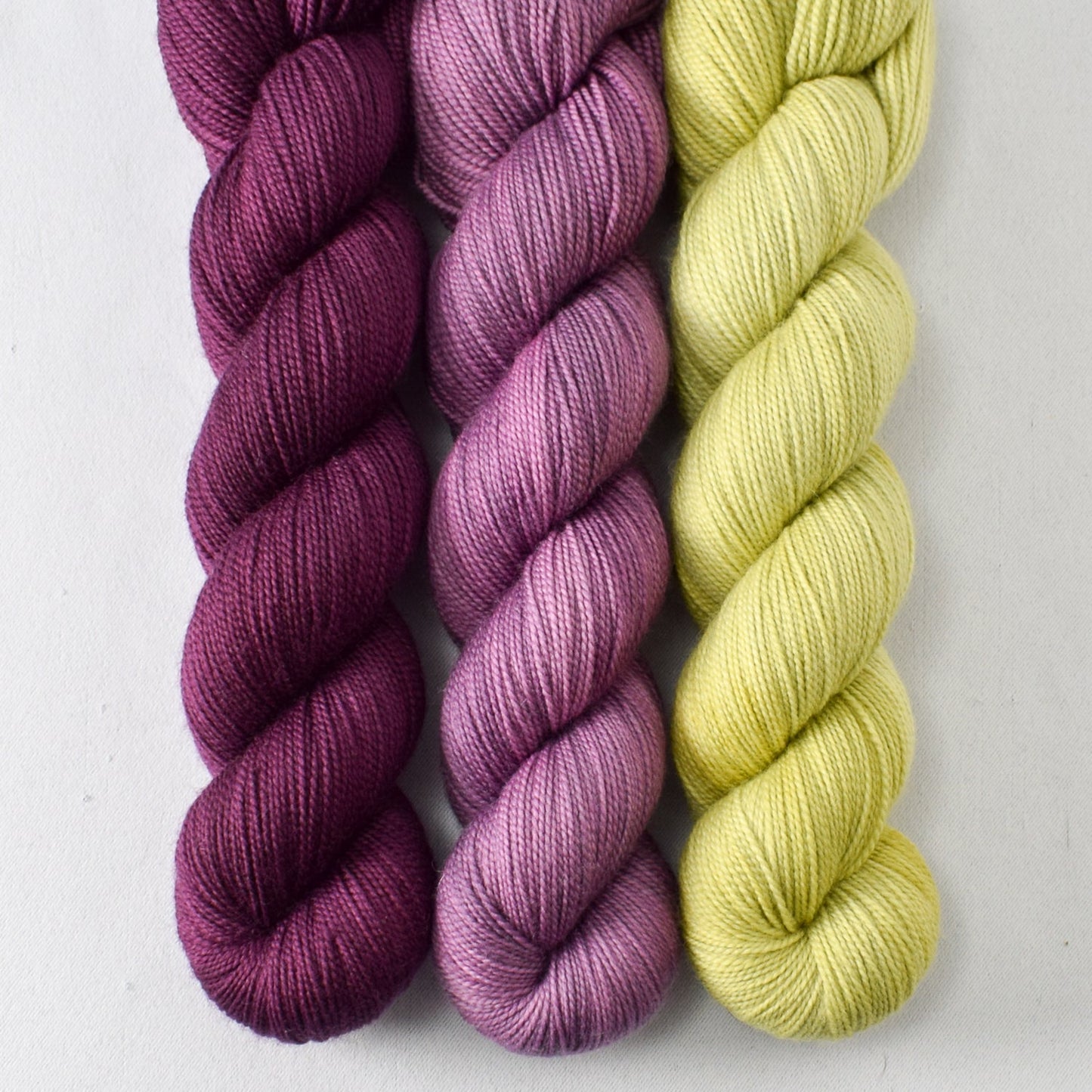 Wolfsbane, Fig, and Frog Belly - Miss Babs Yummy 2-Ply Trio