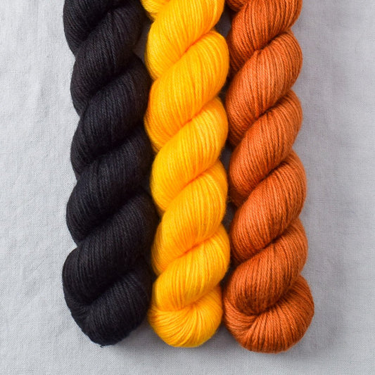 Carnelian, Ebony, Squash Blossom - Miss Babs Yowza Mini Trio