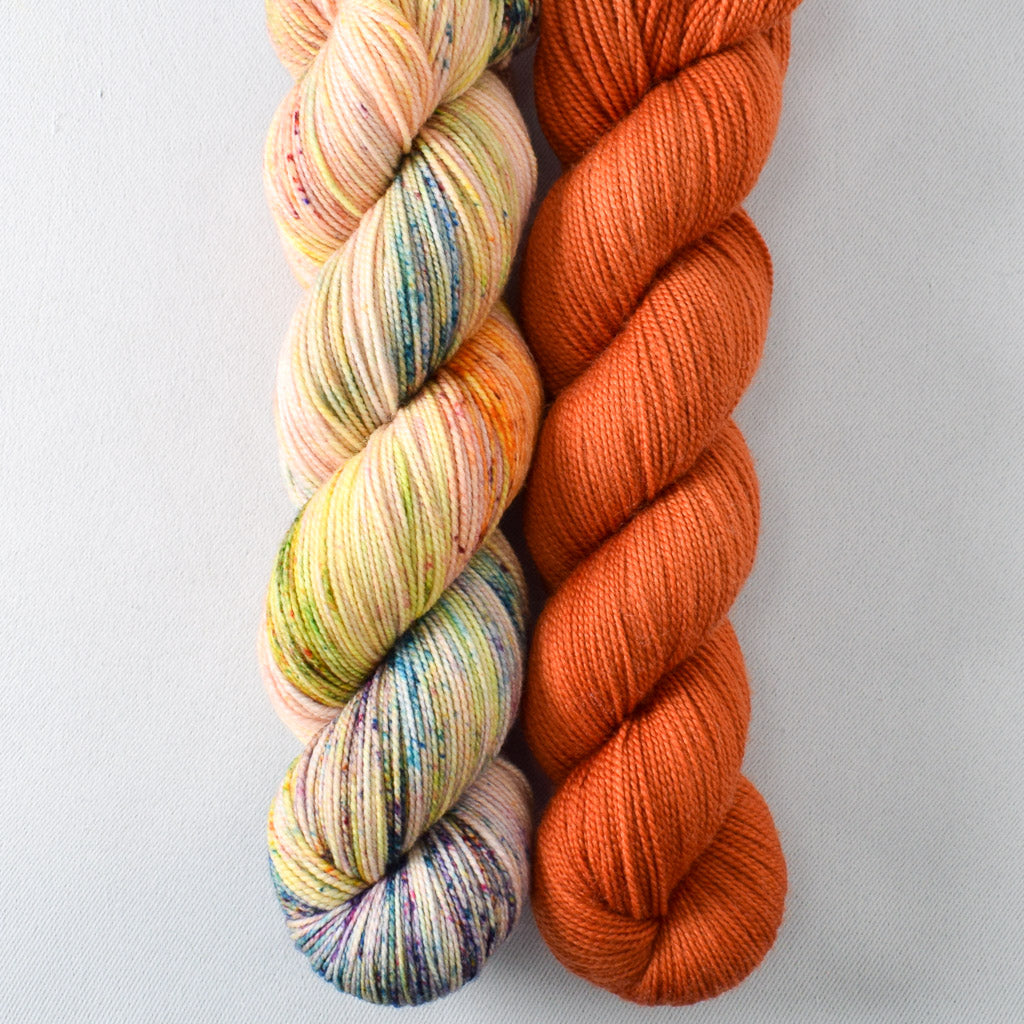 Carnelian, Exuberance - Miss Babs 2-Ply Duo