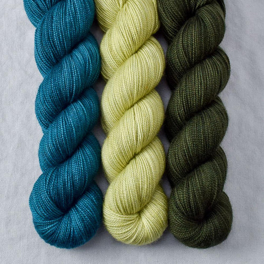 Dark Aquarius, Frog Belly, Nori - Miss Babs Yummy 2-Ply Trio