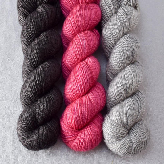 Dark Pegasus, Oyster, Sweet Pea - Miss Babs Yummy 2-Ply Trio