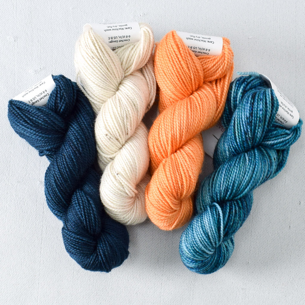 Dark Perseus, All is Calm, Sugar Maple 3, and May Morning - Miss Babs Snow Matter What Set