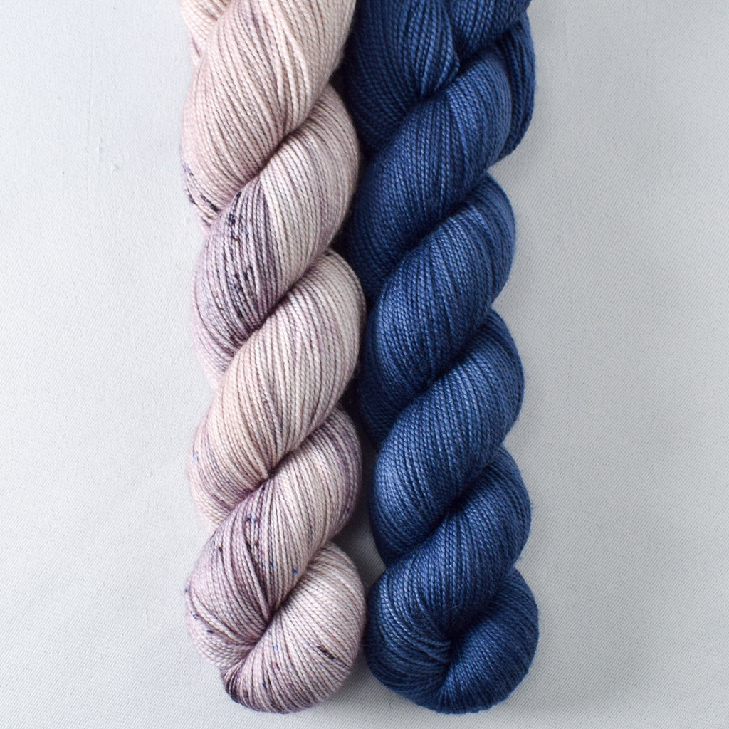 Denim, Earl Grey - Miss Babs 2-Ply Duo