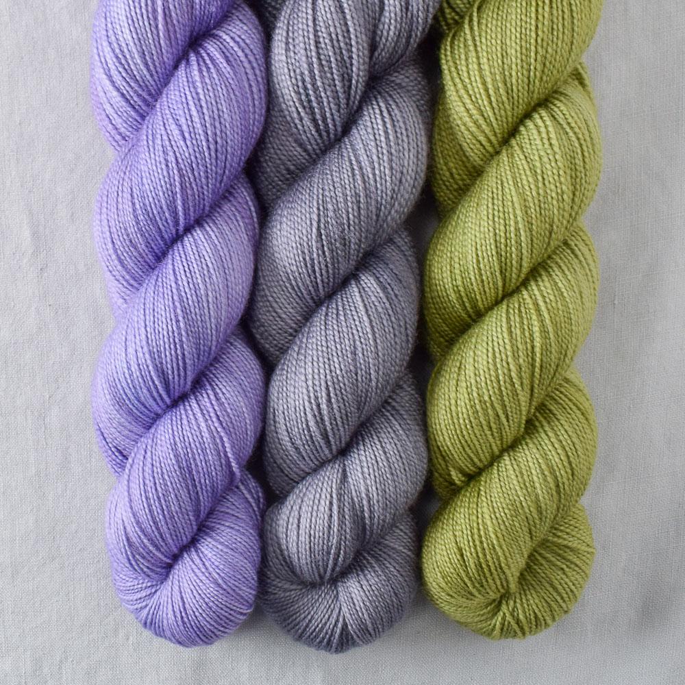 Dried Lavender, Fiddlhead, Orchid - Miss Babs Yummy 2-Ply Trio