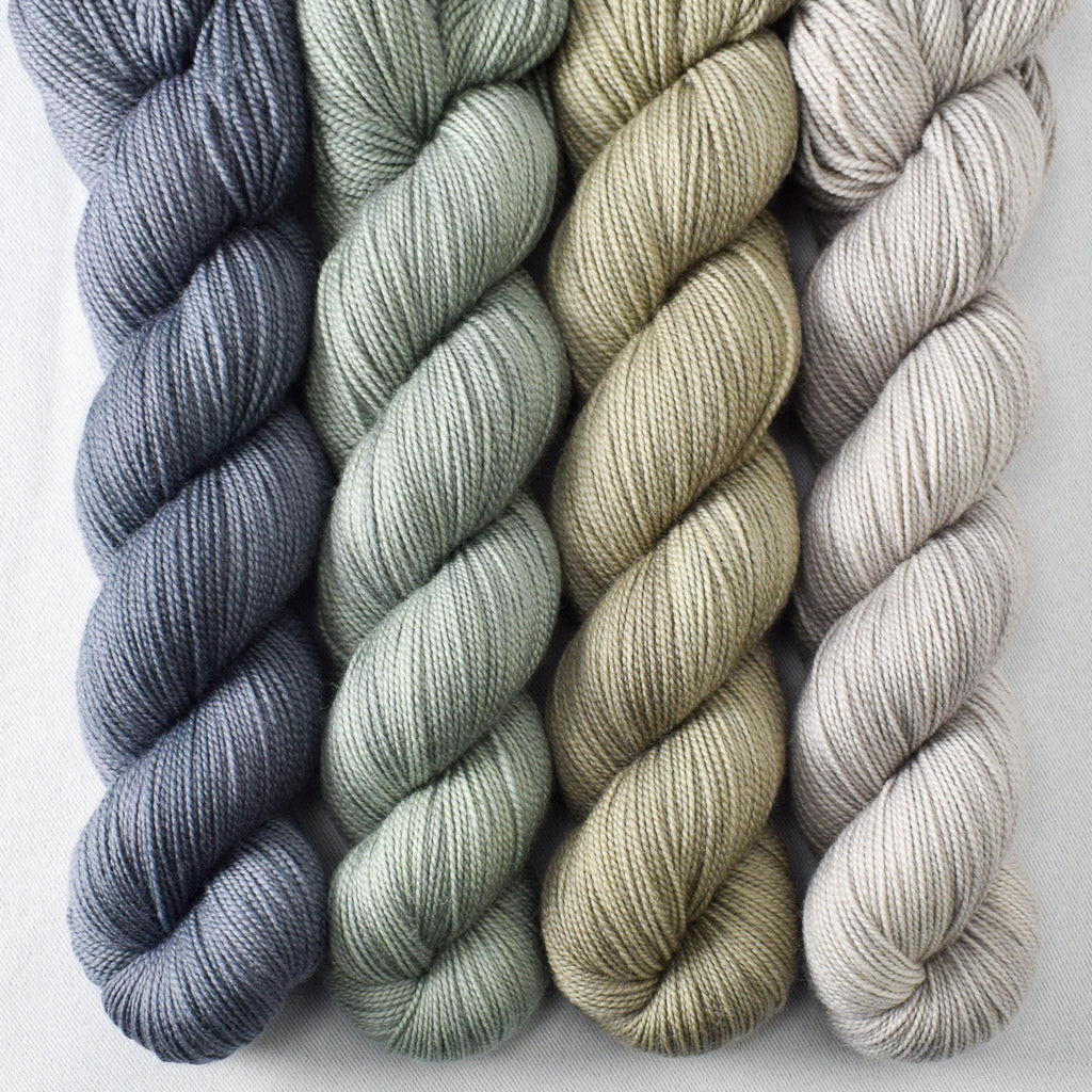 Escamillo, Beachglass, Sycamore, Fleur de Sel - Miss Babs Yummy 2-Ply Geogradient Set