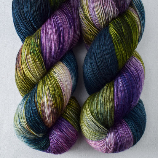 Hillside Lupine Partial Skeins - Miss Babs Katahdin yarn