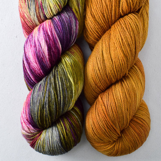 Yowza Grab Bag: Old Gold, Zombie Prom - Miss Babs Yowza yarn